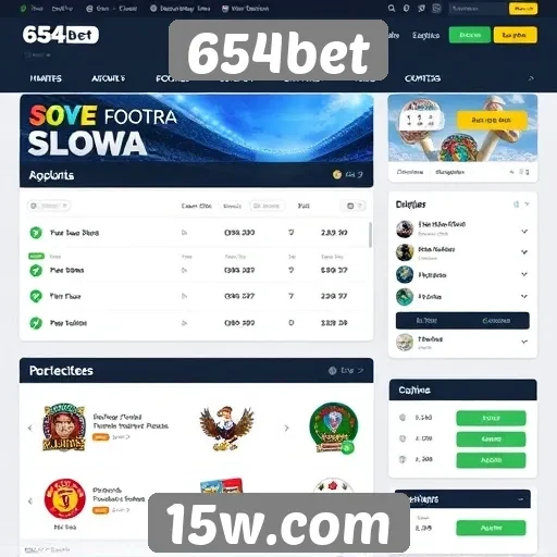 Análise das funcionalidades do site 654bet